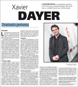 article : Dramatis persona